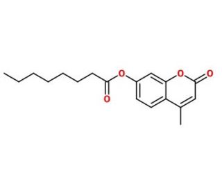 4-Methylumbelliferyl caprylate (CAS 20671-66-3) - chemical structure image