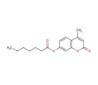 4-Methylumbelliferyl heptanoate (CAS 18319-92-1) - chemical structure image