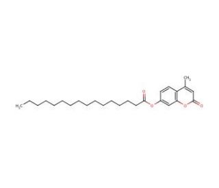 4-Methylumbelliferyl palmitate (CAS 17695-48-6) - chemical structure image