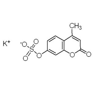 4-Methylumbelliferyl sulfate, potassium salt (CAS 15220-11-8) - chemical structure image