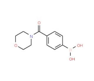 4-(Morpholin-4-ylcarbonyl)benzeneboronic acid (CAS 389621-84-5) - chemical structure image