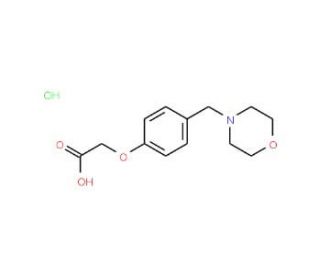 (4-Morpholin-4-ylmethyl-phenoxy)-acetic acid hydrochloride - chemical structure image