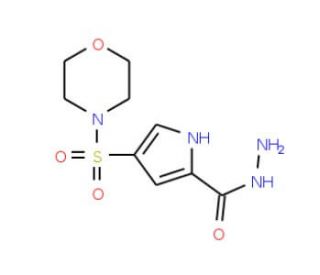 4-(morpholin-4-ylsulfonyl)-1H-pyrrole-2-carbohydrazide - chemical structure image