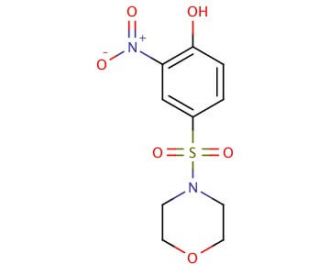 4-(Morpholine-4-sulfonyl)-2-nitro-phenol - chemical structure image
