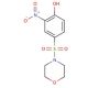 4-(Morpholine-4-sulfonyl)-2-nitro-phenol - chemical structure image
