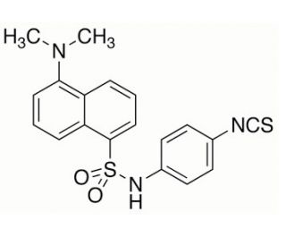 4-(N-1-Dimethylaminonaphthalene-5-sulfonylamino)phenyl Isothiocyanate (CAS 102417-94-7) - chemical structure image