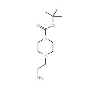 4-N-(2-Aminoethyl)-1-N-Boc-piperazine (CAS 192130-34-0) - chemical structure image