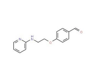 4-[N-(2-Pyridylamino)ethoxy]benzaldehyde (CAS 643764-87-8) - chemical structure image