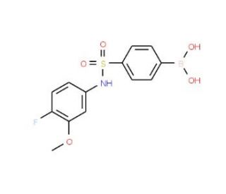 4-(N-(4-Fluoro-3-methoxyphenyl)sulfamoyl)phenylboronic acid (CAS 957120-99-9) - chemical structure image