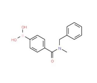 4-[N-Benzyl-N-(methylaminocarbonyl)]benzeneboronic acid (CAS 874219-49-5) - chemical structure image