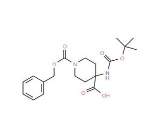 4-N-Boc-Amino-1-Cbz-isonipecotic acid (CAS 252720-32-4) - chemical structure image