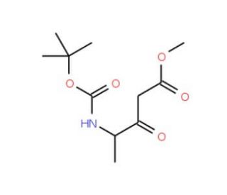 4-(N-Boc-amino)-3-oxo-pentanoic Acid Methyl Ester (CAS 101669-78-7) - chemical structure image