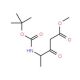 4-(N-Boc-amino)-3-oxo-pentanoic Acid Methyl Ester (CAS 101669-78-7) - chemical structure image