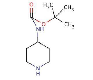4-(N-Boc-amino)piperidine (CAS 73874-95-0) - chemical structure image