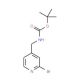 4-(N-Boc-aminomethyl)-2-Bromopyridine (CAS 1049025-21-9) - chemical structure image