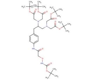 4-(N-Boc-aminoxyacetamido)benzyl Ethylenediaminetetraacetic Acid, Tetra(t-butyl) Ester - chemical structure image