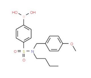 4-(N-Butyl-N-(4-methoxybenzyl)sulfamoyl)phenylboronic acid (CAS 913835-97-9) - chemical structure image