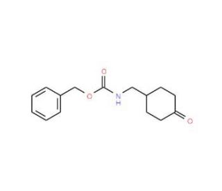 4-N-Cbz-aminomethyl-cyclohexone (CAS 869895-17-0) - chemical structure image