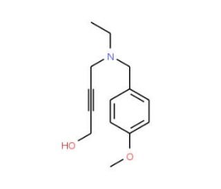 4-[N-Ethyl-(4-methoxyphenyl)methylamino]-2-butynyl-1-ol (CAS 181647-06-3) - chemical structure image