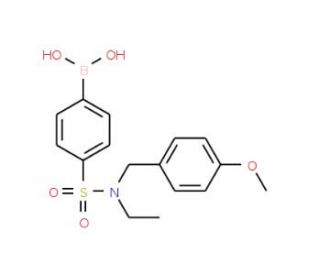 4-[N-Ethyl-N-(4-methoxybenzyl)sulphamoyl]benzeneboronic acid (CAS 913835-55-9) - chemical structure image