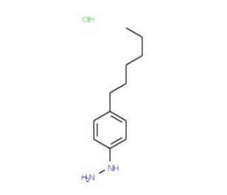 4-n-Hexylphenylhydrazine hydrochloride (CAS 126062-51-9) - chemical structure image