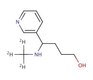 4-[N-(Methyl-d3)amino]-4-(3-pyridyl)butane-1-ol - chemical structure image