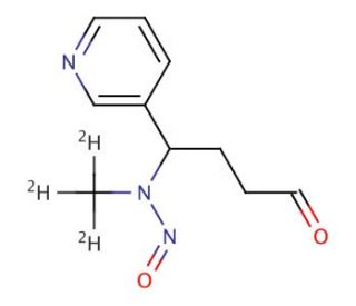 4-[N-(Methyl-d3)-N-nitrosamino]-4-(3-pyridyl)butanal - chemical structure image