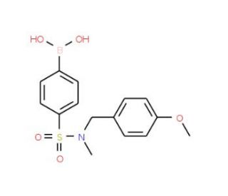 4-[N-Methyl-N-(4-methoxybenzyl)sulphamoyl]benzeneboronic acid (CAS 913835-54-8) - chemical structure image