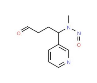 4-(N-Methyl-N-nitrosamino)-4-(3-pyridyl)butanal (CAS 64091-90-3) - chemical structure image