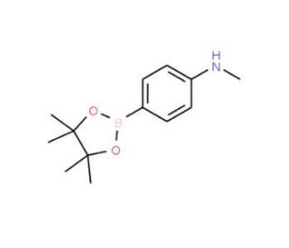 4-(N-Methylamino)phenylboronic acid, pinacol ester (CAS 845870-55-5) - chemical structure image