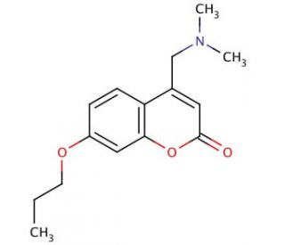 4-(N,N-Dimethylaminomethyl)-7-propoxycoumarin - chemical structure image
