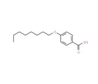 4-n-Octyloxybenzoic acid (CAS 2493-84-7) - chemical structure image