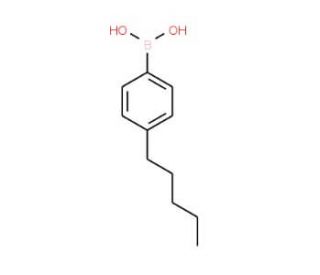 4-n-Pentylbenzeneboronic acid (CAS 121219-12-3) - chemical structure image