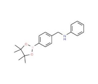 4-(N-Phenylaminomethyl)phenylboronic acid, pinacol ester (CAS 1029439-56-2) - chemical structure image