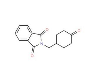 4-N-Phthaloylglyaminomethyl-cyclohexanone (CAS 423116-18-1) - chemical structure image