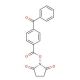 4-(N-Succinimidylcarboxy)benzophenone (CAS 91990-88-4) - chemical structure image