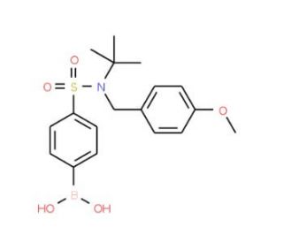 4-[N-t-Butyl-N-(4-methoxybenzyl)sulfamoyl]phenylboronic acid (CAS 957060-86-5) - chemical structure image