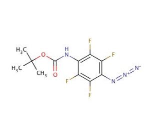4-(N-tert-Butoxycarbonylamino)tetrafluorophenylazide (CAS 294187-76-1) - chemical structure image