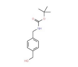 4-(N-tert-Butoxycarbonylaminomethyl)benzyl alcohol (CAS 123986-64-1) - chemical structure image