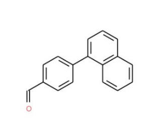 4-Naphthalen-1-yl-benzaldehyde (CAS 56432-18-9) - chemical structure image