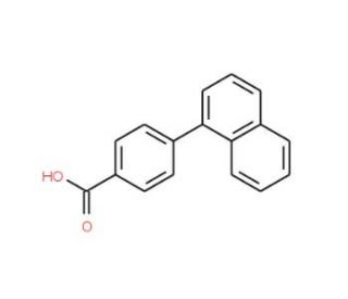 4-Naphthalen-1-yl-benzoic acid (CAS 106359-69-7) - chemical structure image