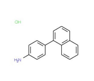 4-Naphthalen-1-yl-phenylamine hydrochloride - chemical structure image