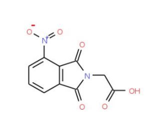 (4-Nitro-1,3-dioxo-1,3-dihydro-isoindol-2-yl)-acetic acid (CAS 15784-35-7) - chemical structure image