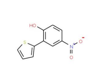 4-nitro-2-thien-2-ylphenol - chemical structure image