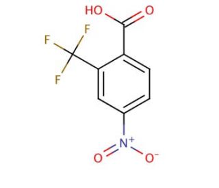 4-Nitro-2-(trifluoromethyl)benzoic acid (CAS 320-37-6) - chemical structure image