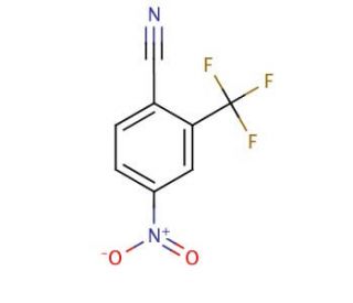 4-Nitro-2-(trifluoromethyl)benzonitrile (CAS 320-47-8) - chemical structure image