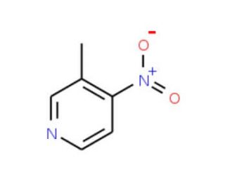 4-nitro-3-picoline (CAS 1678-53-1) - chemical structure image