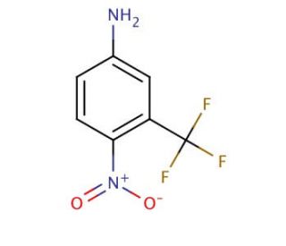 4-Nitro-3-(trifluoromethyl)aniline (CAS 393-11-3) - chemical structure image