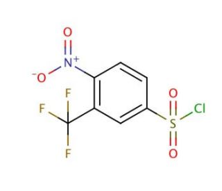 4-Nitro-3-(trifluoromethyl)benzenesulfonyl chloride (CAS 39234-83-8) - chemical structure image