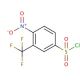 4-Nitro-3-(trifluoromethyl)benzenesulfonyl chloride (CAS 39234-83-8) - chemical structure image